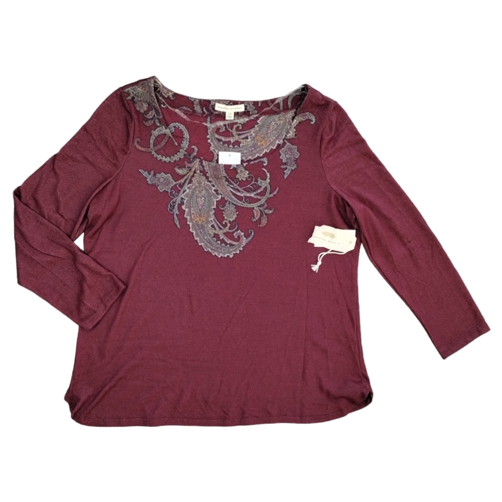 🔥Farmers Market Bohemian Print Plus Top